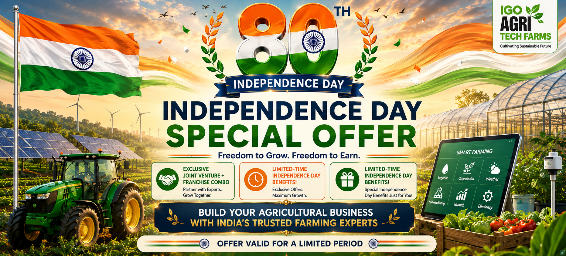 Franchise + Joint Venture (JV) Project Offer — build your agricultural business with complete professional support.